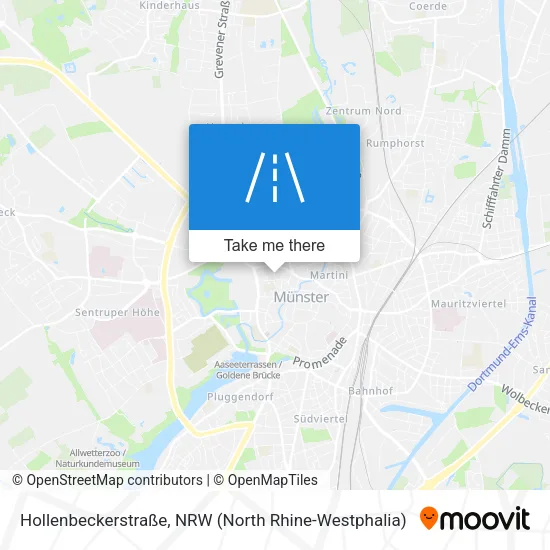Карта Hollenbeckerstraße