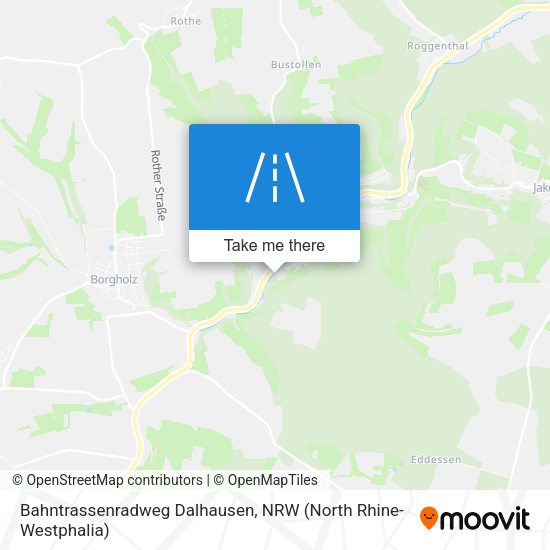Bahntrassenradweg Dalhausen map