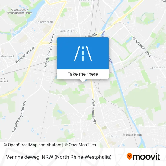 Карта Vennheideweg
