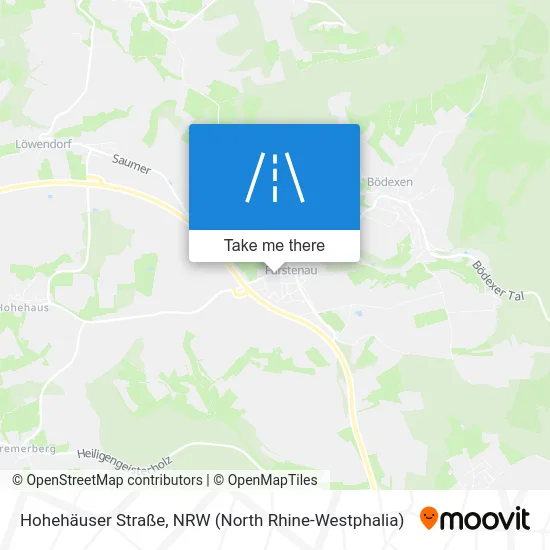 Карта Hohehäuser Straße