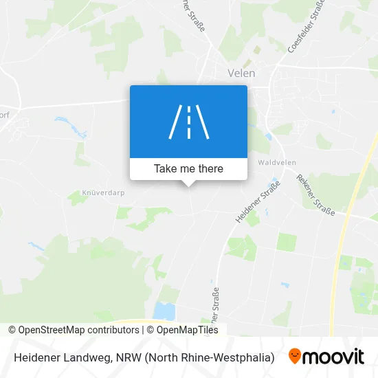 Heidener Landweg map