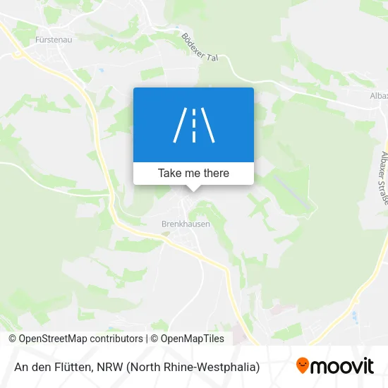 Карта An den Flütten