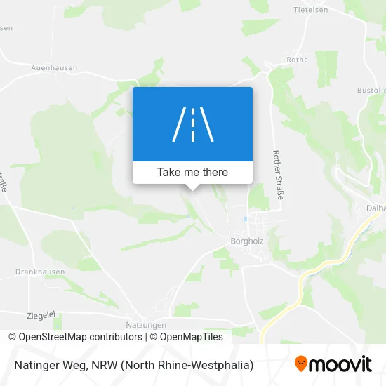 Карта Natinger Weg