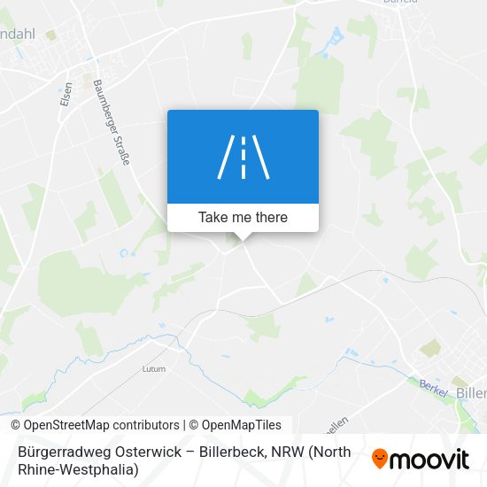 Bürgerradweg Osterwick – Billerbeck map