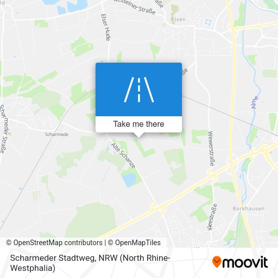 Scharmeder Stadtweg map