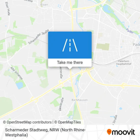 Scharmeder Stadtweg map