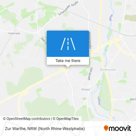 Карта Zur Warthe
