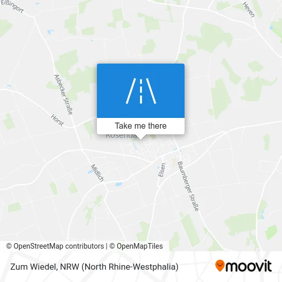 Zum Wiedel map