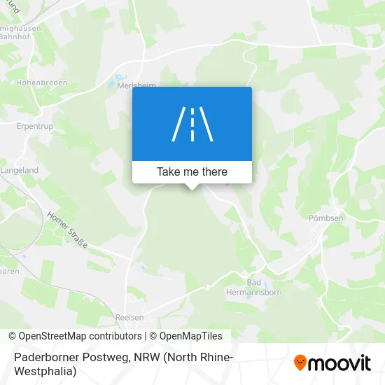 Paderborner Postweg map