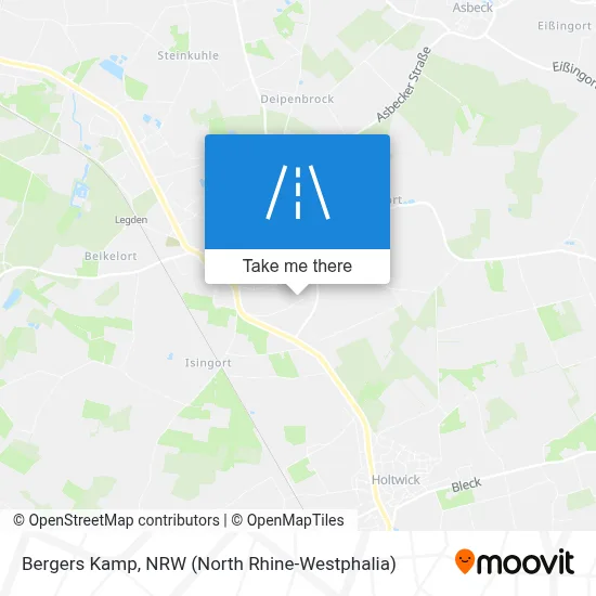 Bergers Kamp map