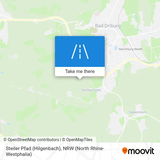 Steiler Pfad (Hilgenbach) map