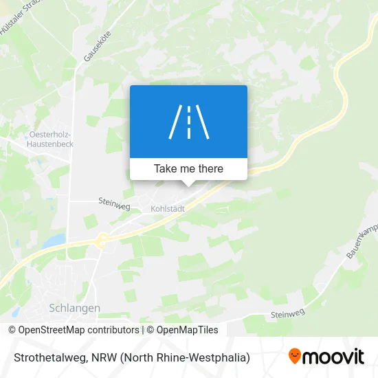 Strothetalweg map