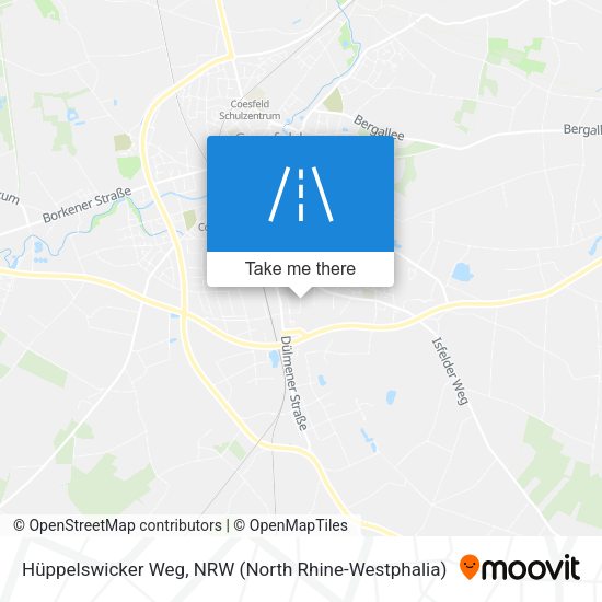 Hüppelswicker Weg map