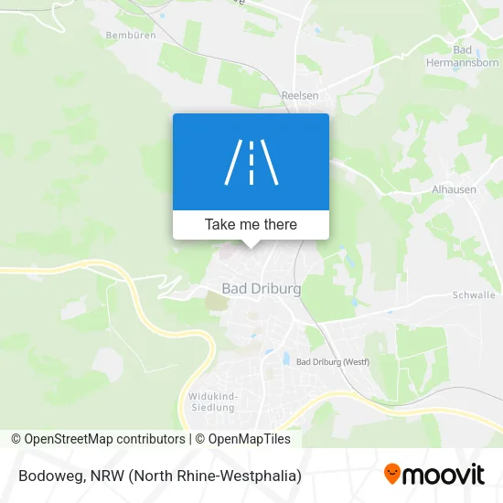 Карта Bodoweg