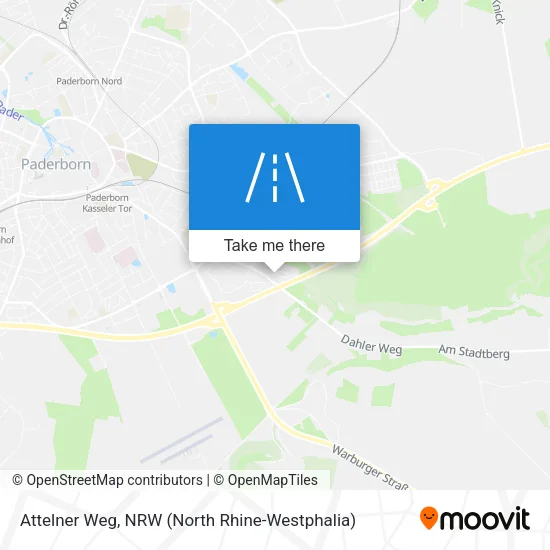 Карта Attelner Weg