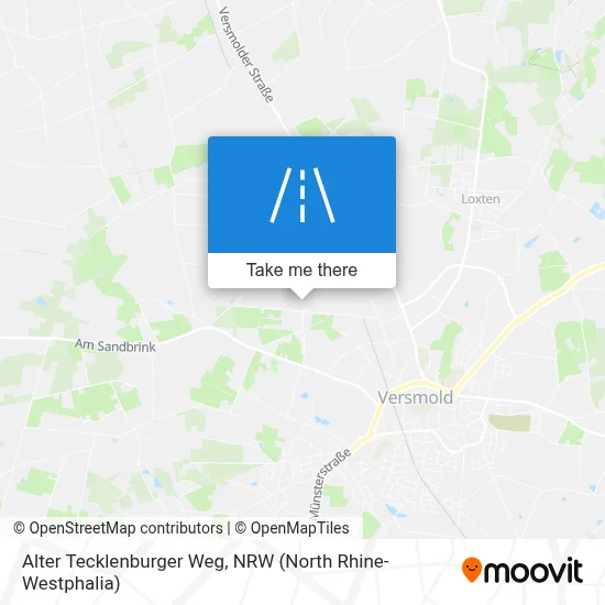 Alter Tecklenburger Weg map