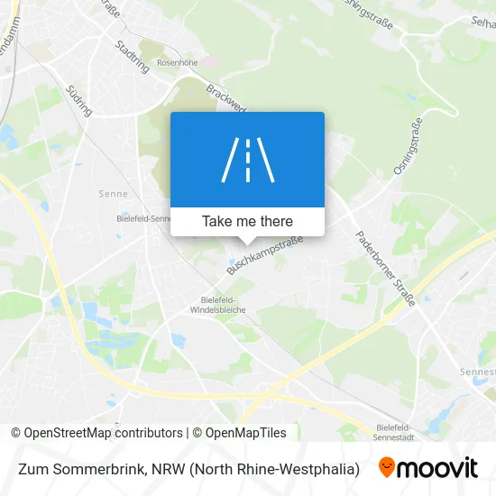 Карта Zum Sommerbrink