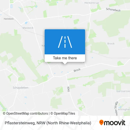 Pflastersteinweg map