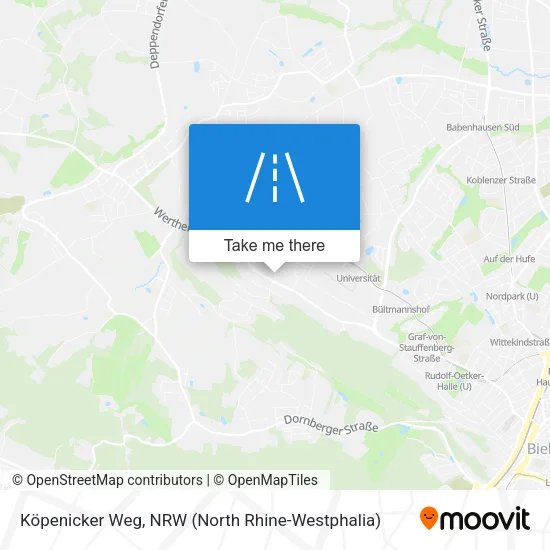 Карта Köpenicker Weg