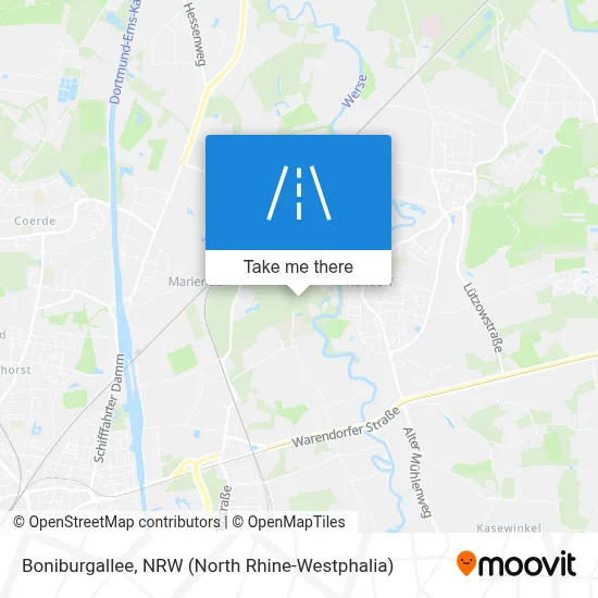 Boniburgallee map