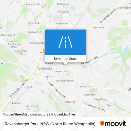 Ravensberger Park map