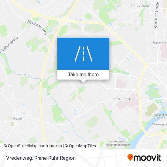 Vredenweg map