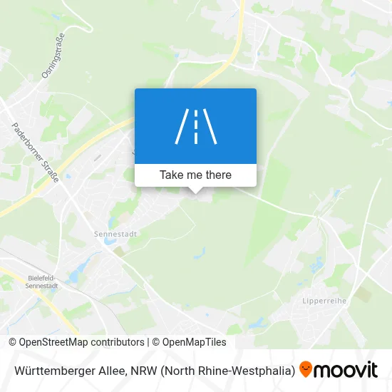 Württemberger Allee map