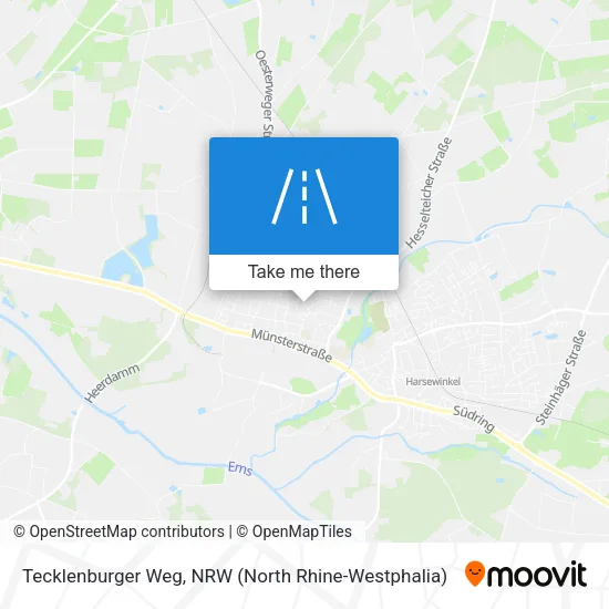 Карта Tecklenburger Weg