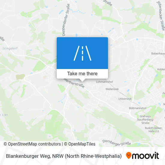 Blankenburger Weg map