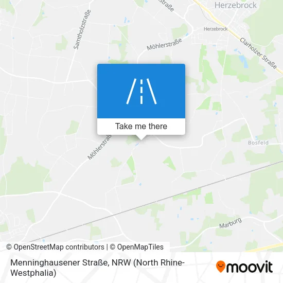 Menninghausener Straße map