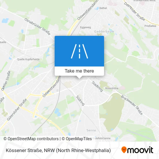 Карта Kössener Straße