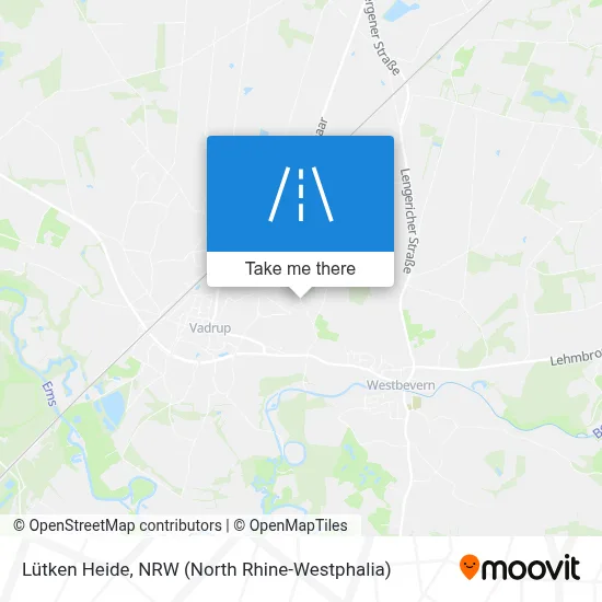 Lütken Heide map