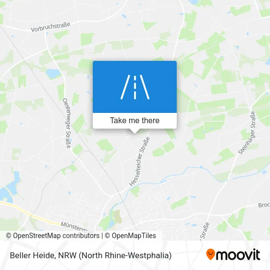 Beller Heide map