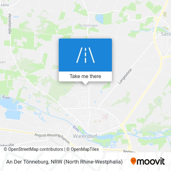 An Der Tönneburg map