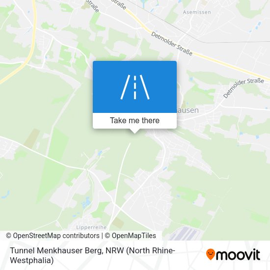 Tunnel Menkhauser Berg map