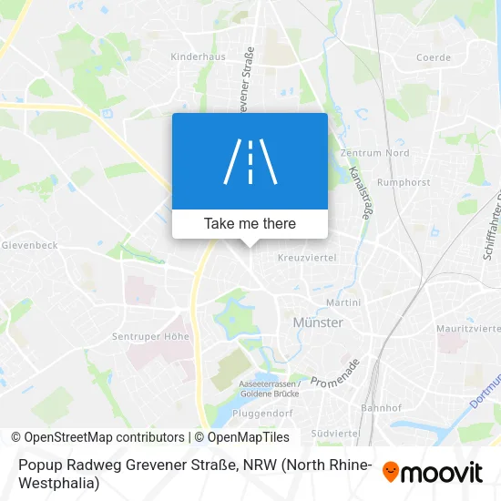 Карта Popup Radweg Grevener Straße