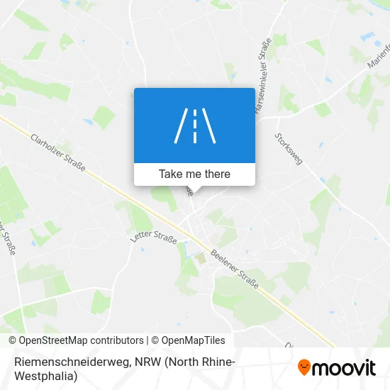 Riemenschneiderweg map