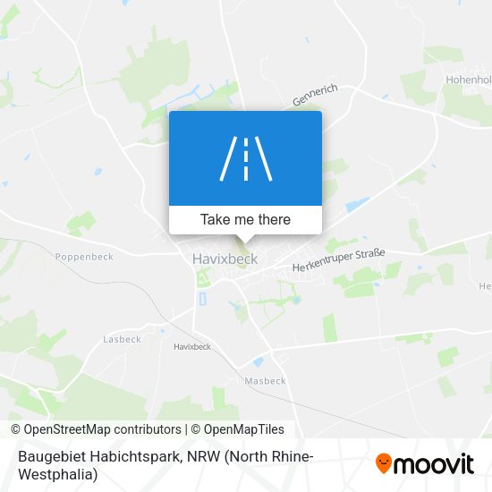 Baugebiet Habichtspark map