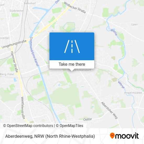 Aberdeenweg map