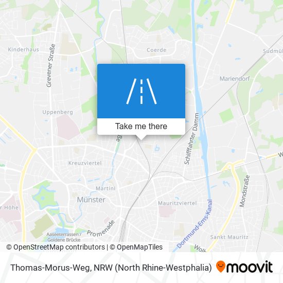 Thomas-Morus-Weg map