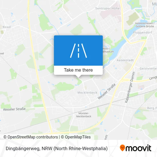 Dingbängerweg map