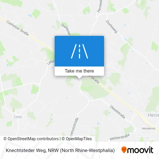 Knechtsteder Weg map