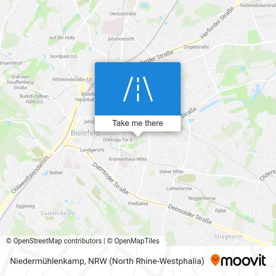 Niedermühlenkamp map