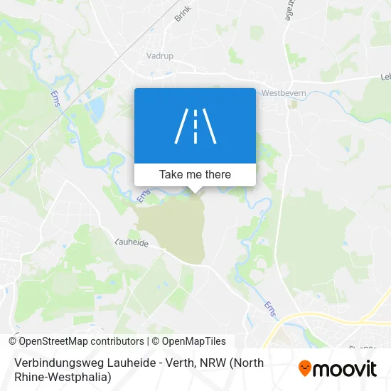 Карта Verbindungsweg Lauheide - Verth