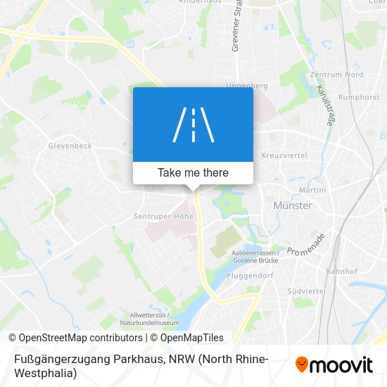 Fußgängerzugang Parkhaus map