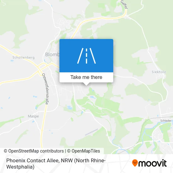 Карта Phoenix Contact Allee