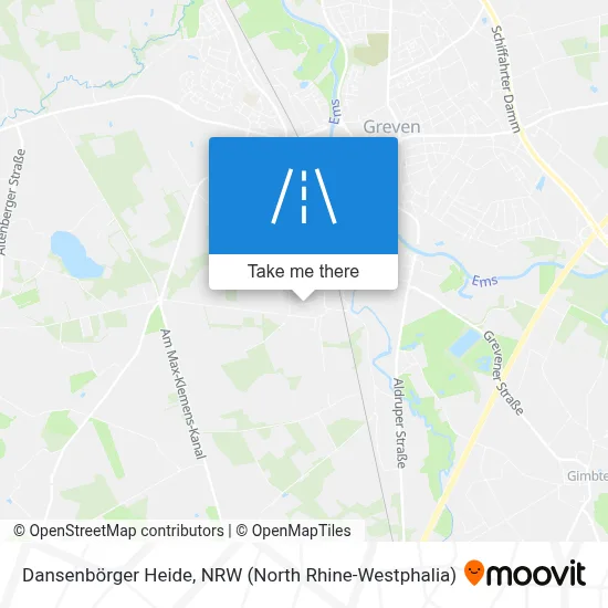 Dansenbörger Heide map