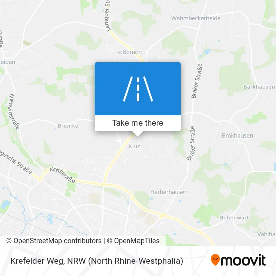 Krefelder Weg map