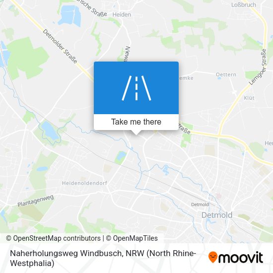 Naherholungsweg Windbusch map