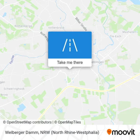 Welberger Damm map